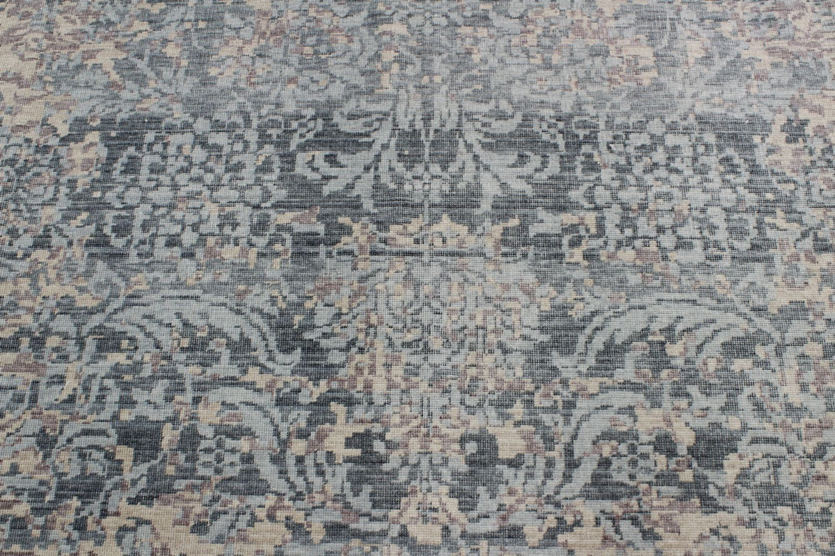 9x12 Purple and Blue Turkish Traditional Rug