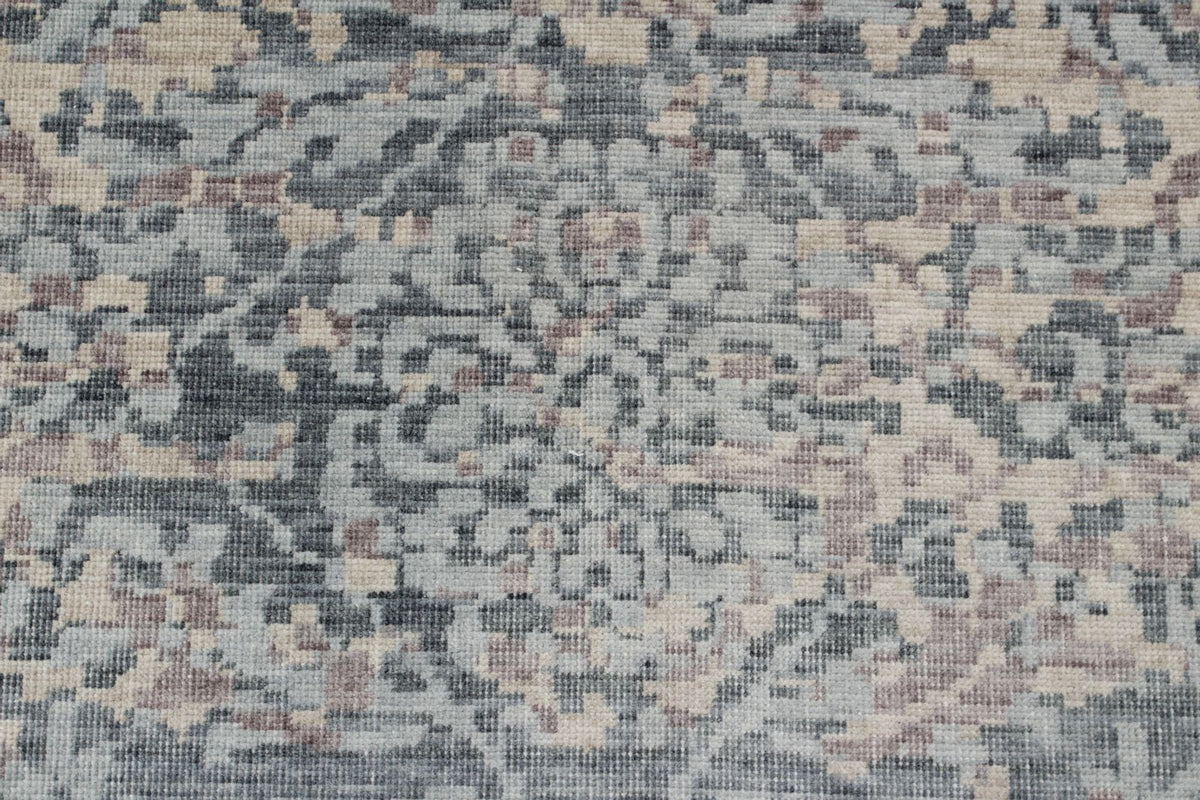 9x12 Purple and Blue Turkish Traditional Rug