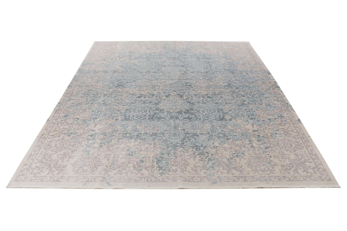 9x12 Purple and Blue Turkish Traditional Rug