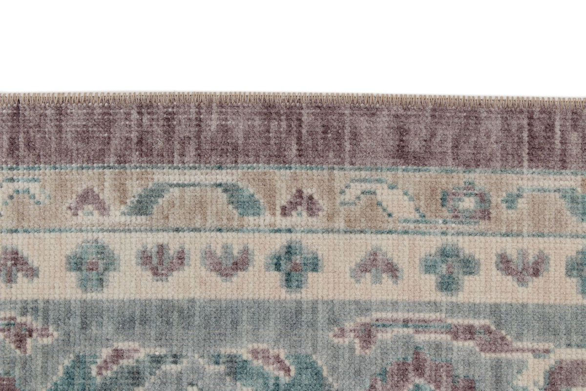 8x11 Purple and Blue Turkish Traditional Rug