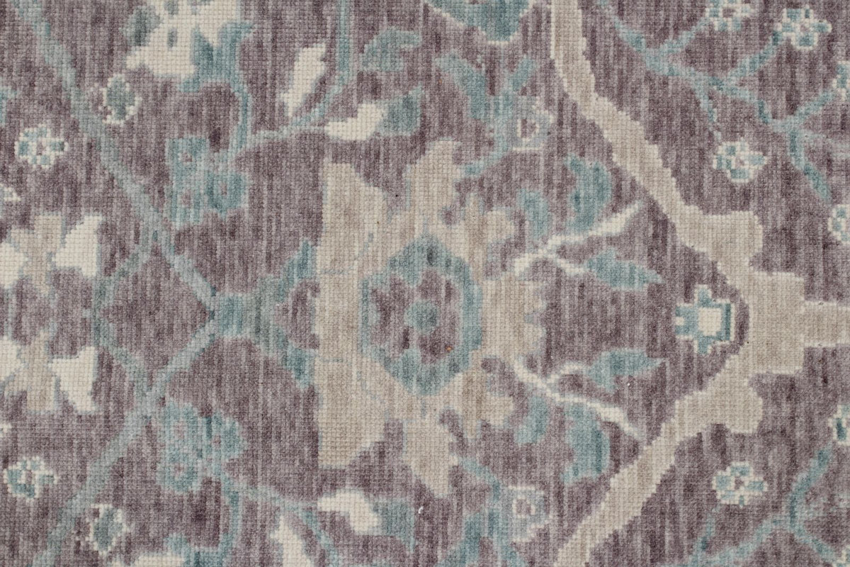 8x11 Purple and Blue Turkish Traditional Rug