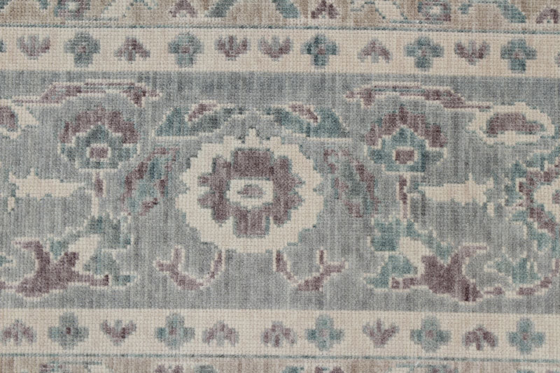 8x11 Purple and Blue Turkish Traditional Rug