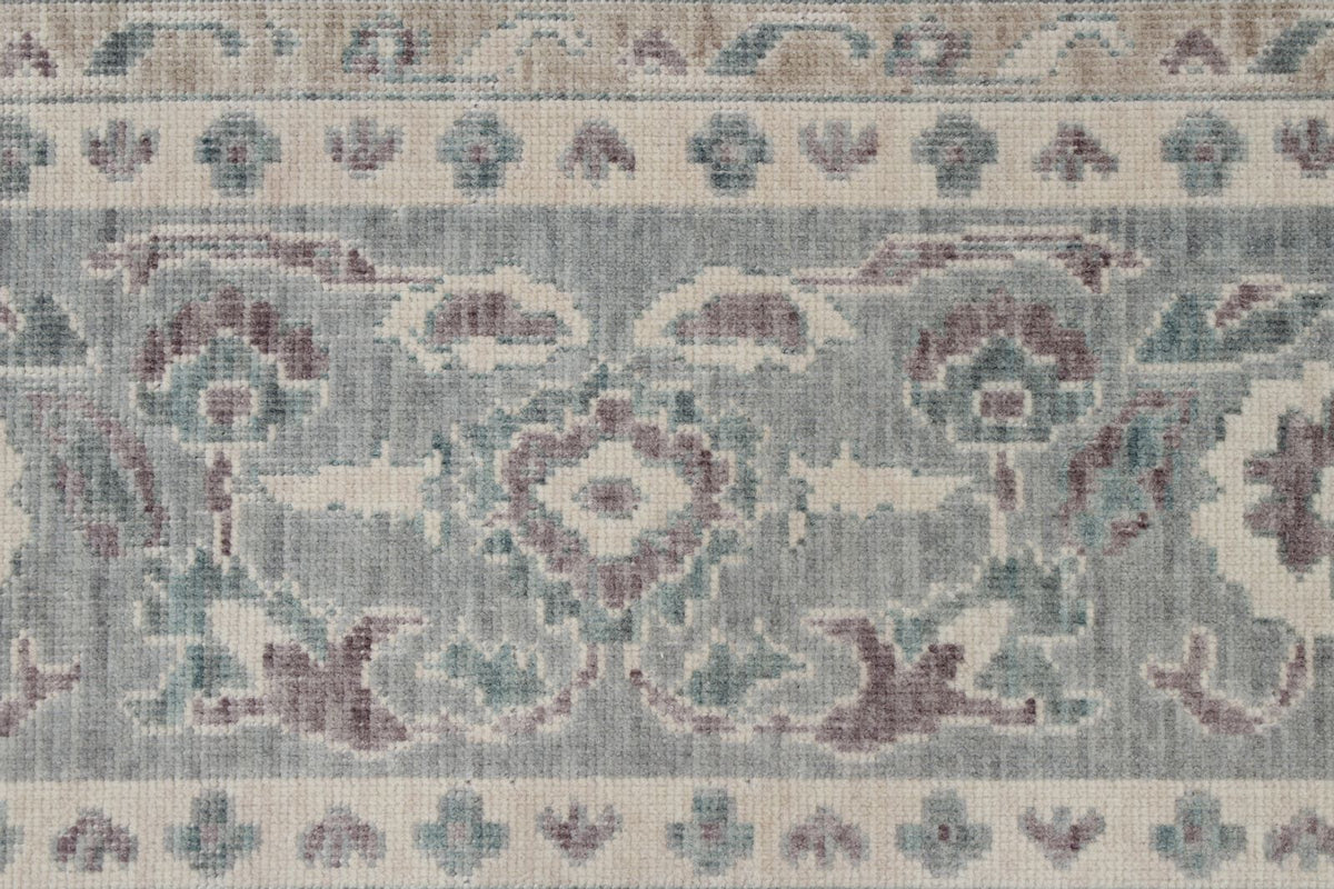 8x11 Purple and Blue Turkish Traditional Rug