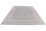 8x11 Purple and Blue Turkish Traditional Rug