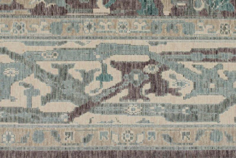 8x10 Purple and Ivory Turkish Traditional Rug