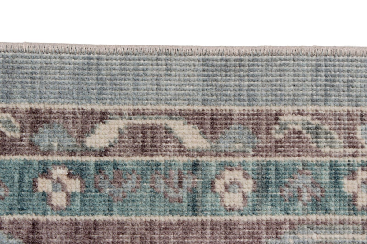 8x11 Blue and Purple Turkish Traditional Rug