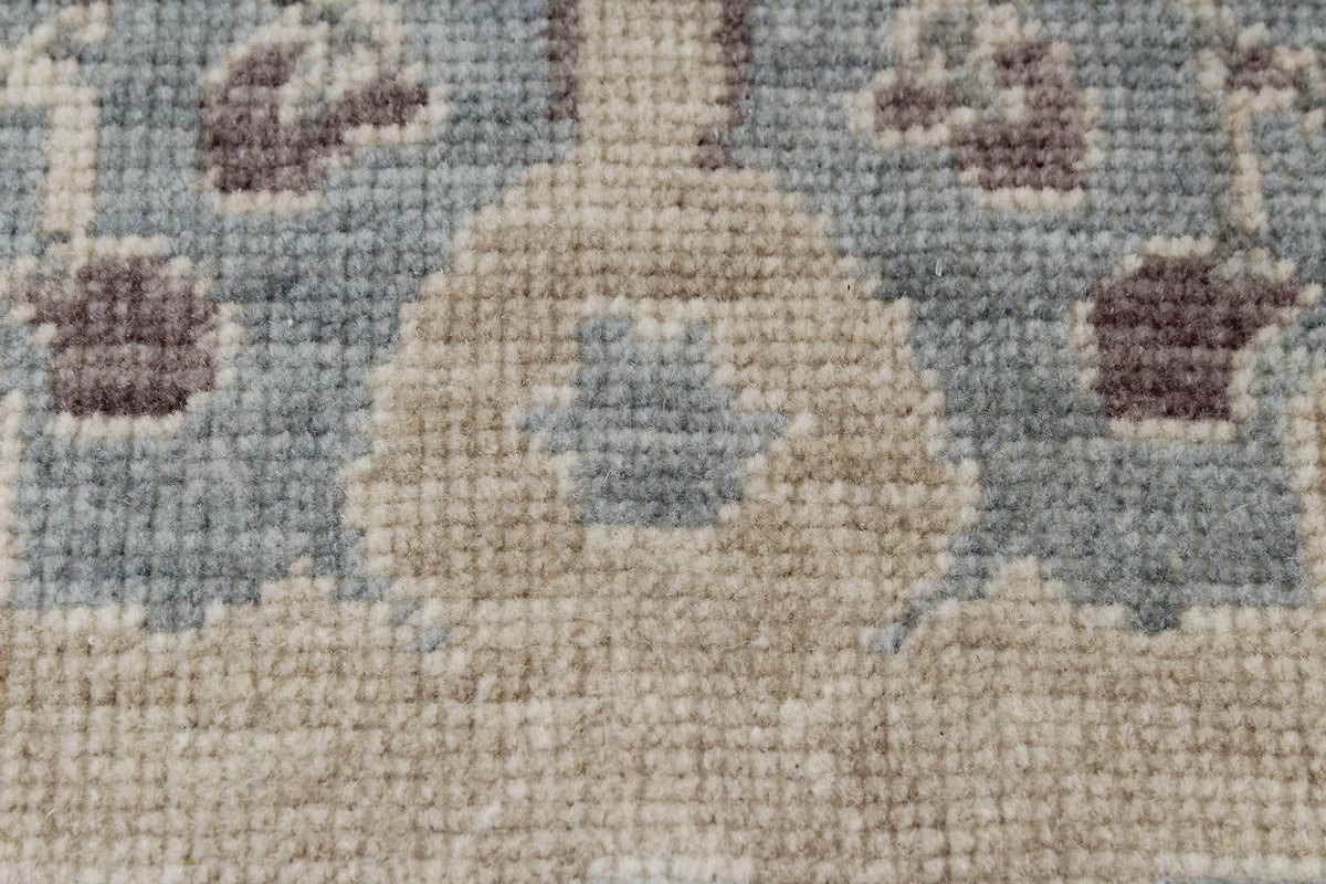 8x11 Blue and Purple Turkish Traditional Rug