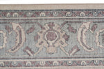 6x10 Ivory and Blue Turkish Traditional Rug