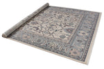 6x10 Ivory and Blue Turkish Traditional Rug