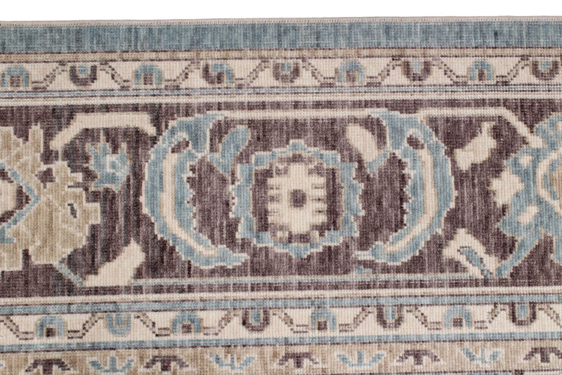 7x10 Blue and Purple Turkish Traditional Rug