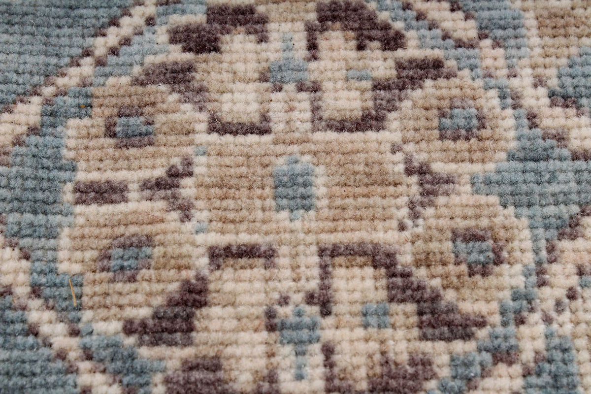 7x10 Blue and Purple Turkish Traditional Rug