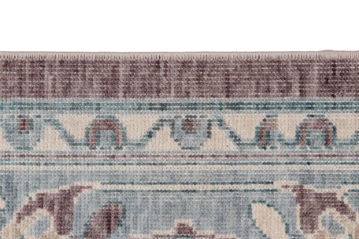 7x10 Purple and Blue Turkish Traditional Rug