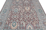 7x10 Purple and Blue Turkish Traditional Rug