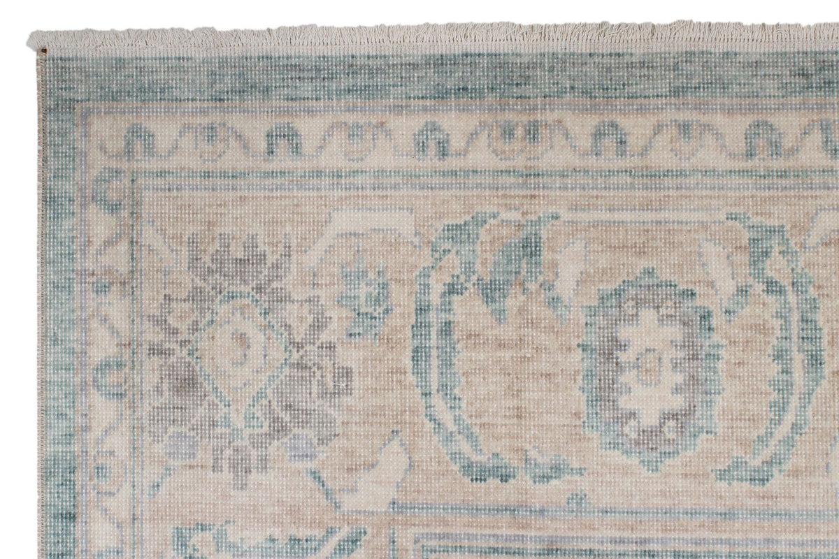 6x10 Blue and Beige Turkish Traditional Rug