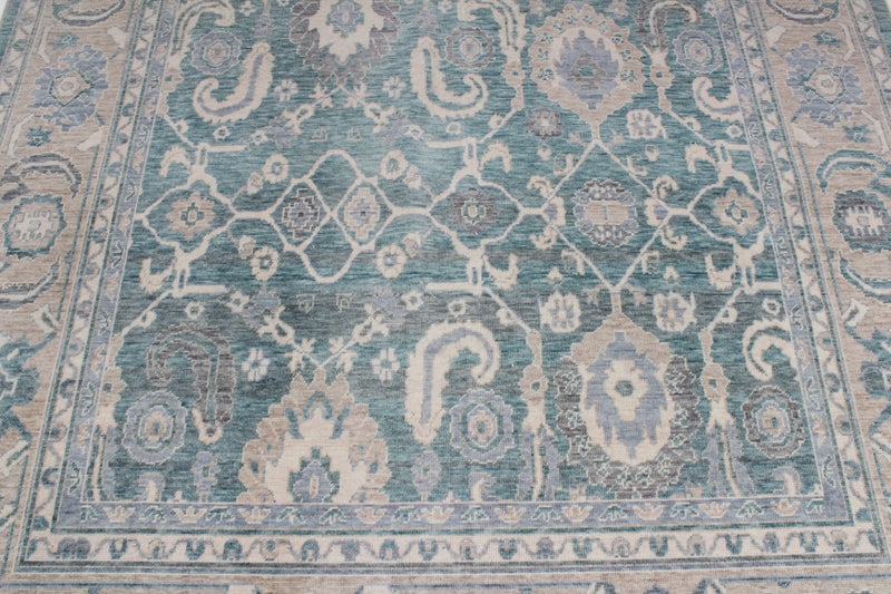 6x10 Blue and Beige Turkish Traditional Rug