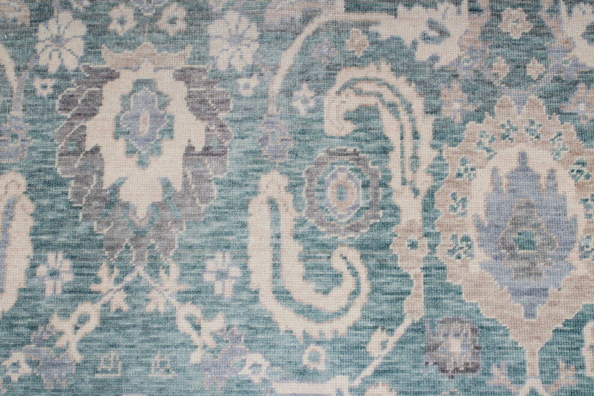 6x10 Blue and Beige Turkish Traditional Rug