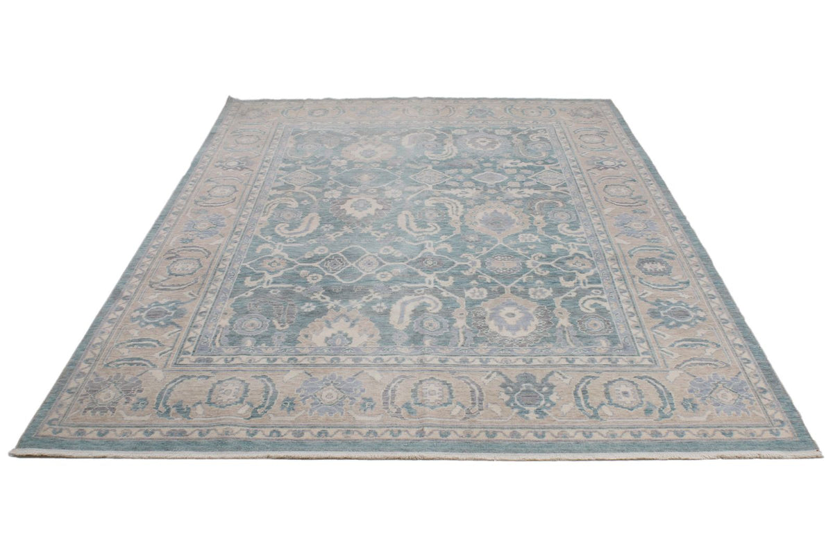 6x10 Blue and Beige Turkish Traditional Rug