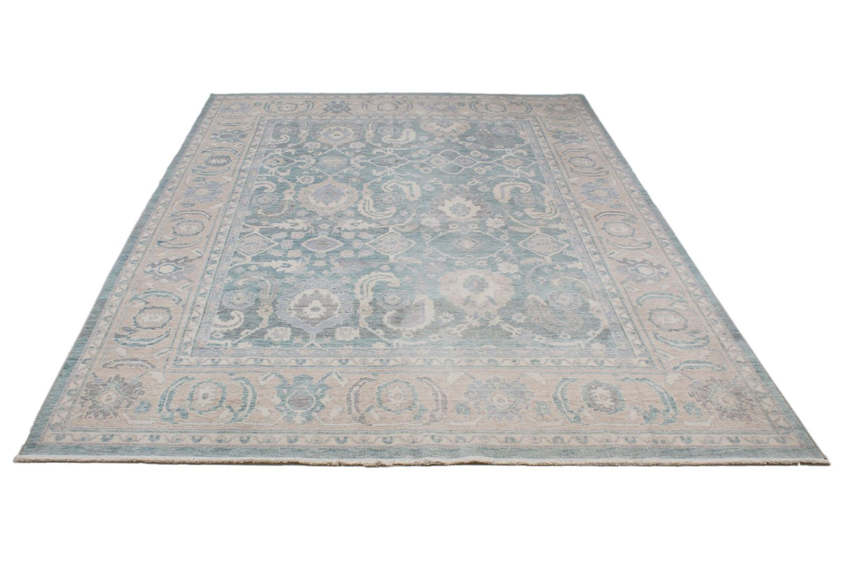 6x10 Blue and Beige Turkish Traditional Rug