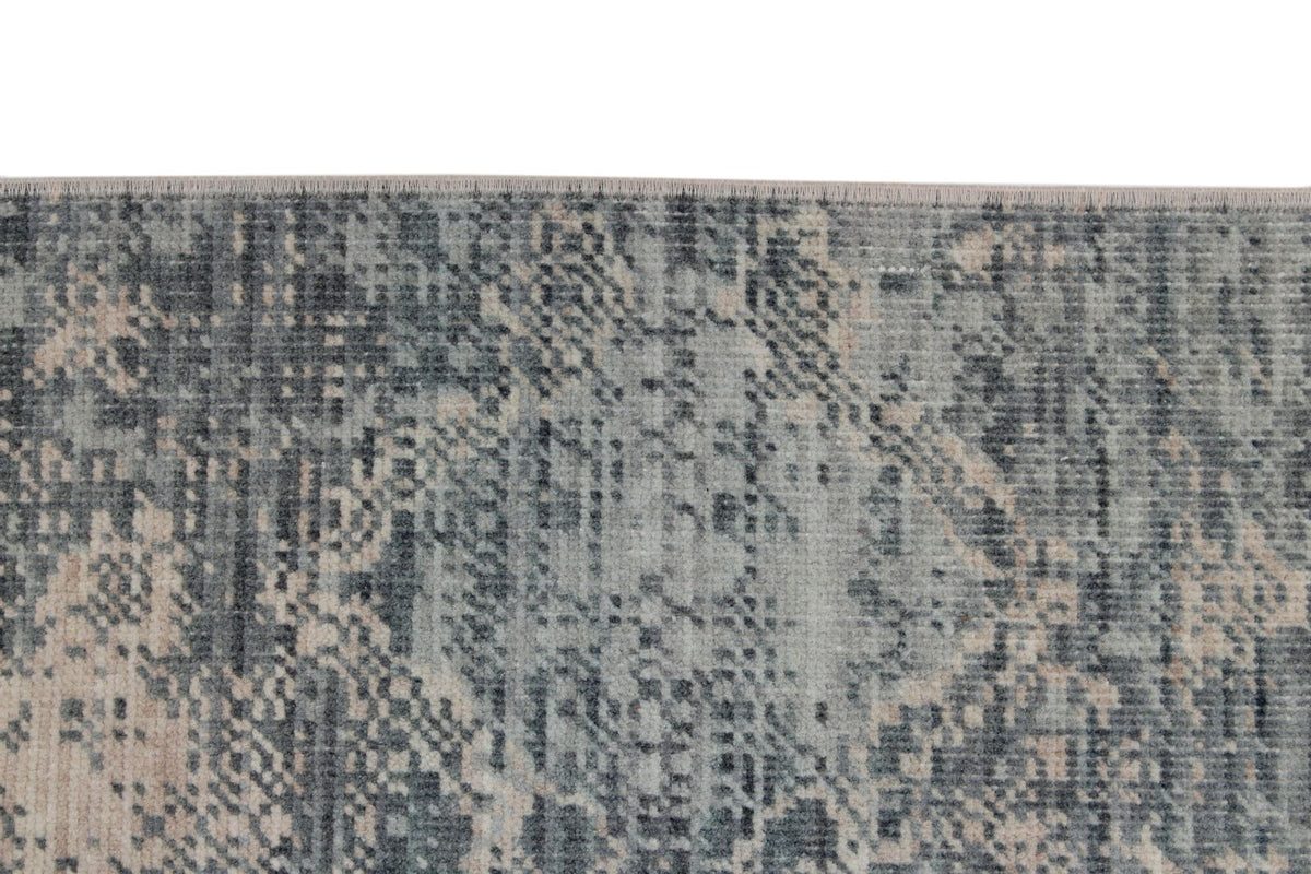 8x11 Blue and Ivory Turkish Traditional Rug