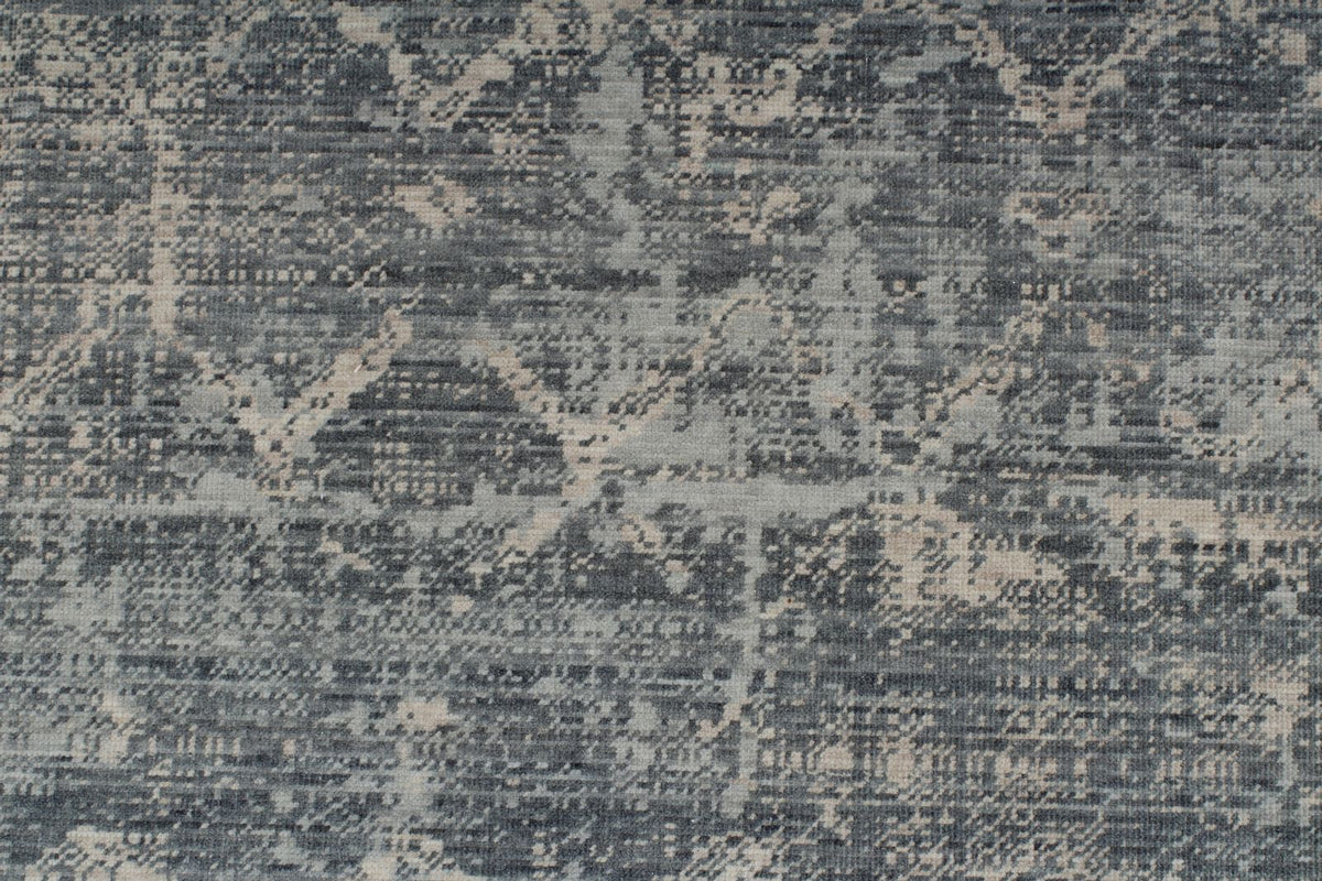 8x11 Blue and Ivory Turkish Traditional Rug