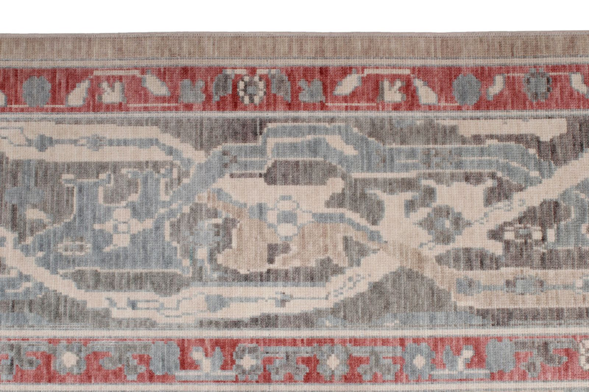 8x10 Ivory and Gray Turkish Traditional Rug