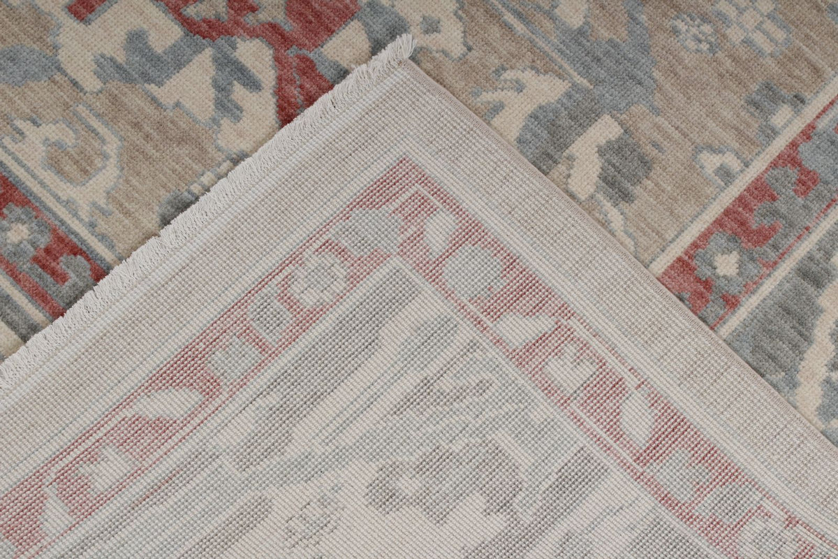 8x10 Ivory and Gray Turkish Traditional Rug
