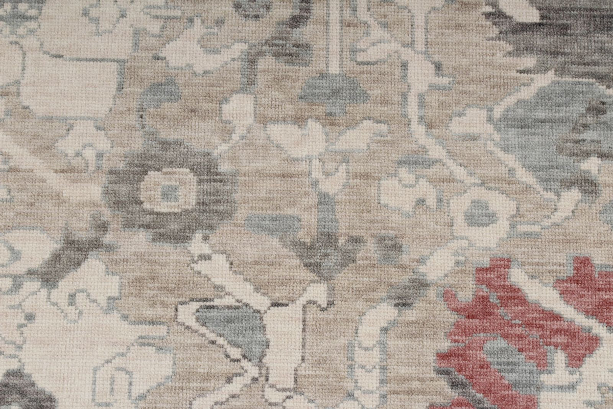 8x10 Ivory and Gray Turkish Traditional Rug