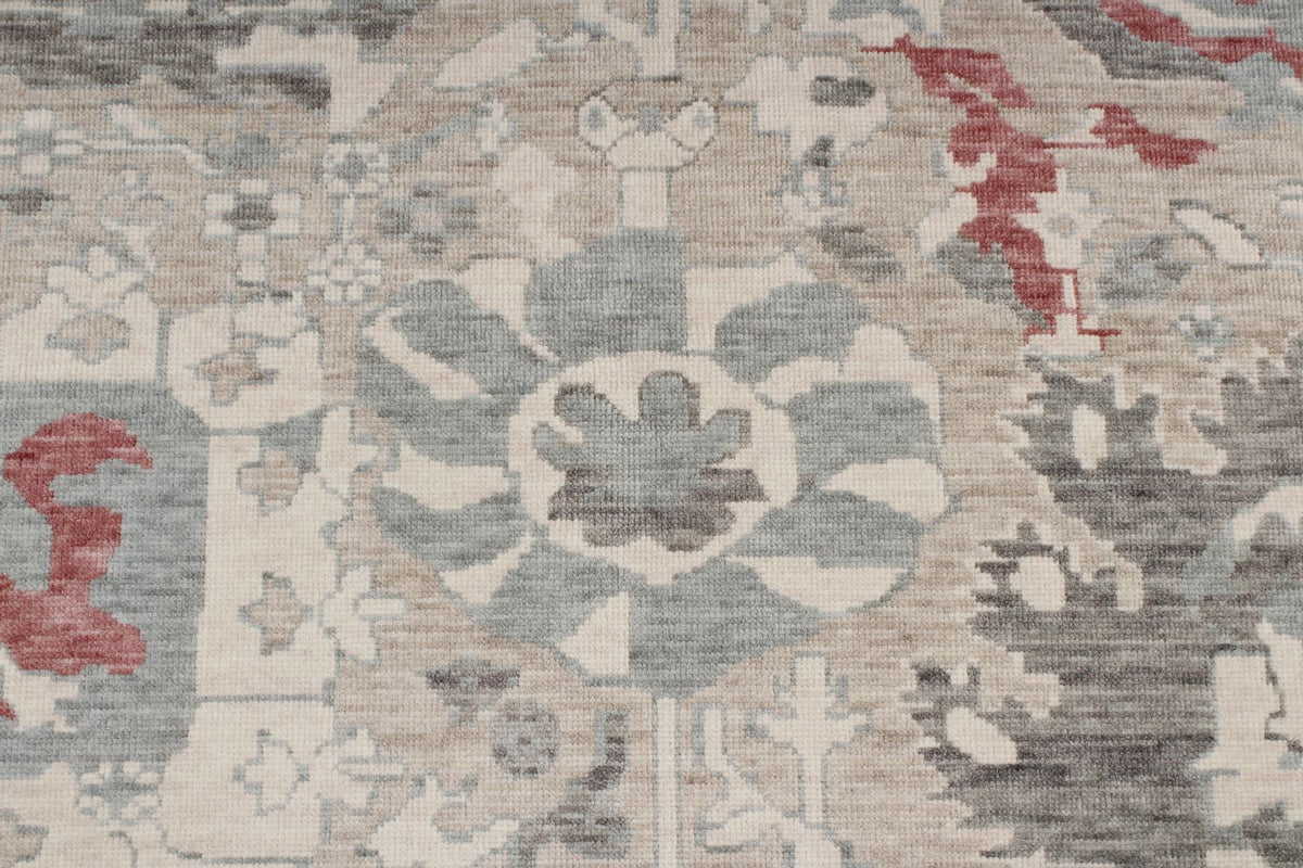 8x10 Ivory and Gray Turkish Traditional Rug