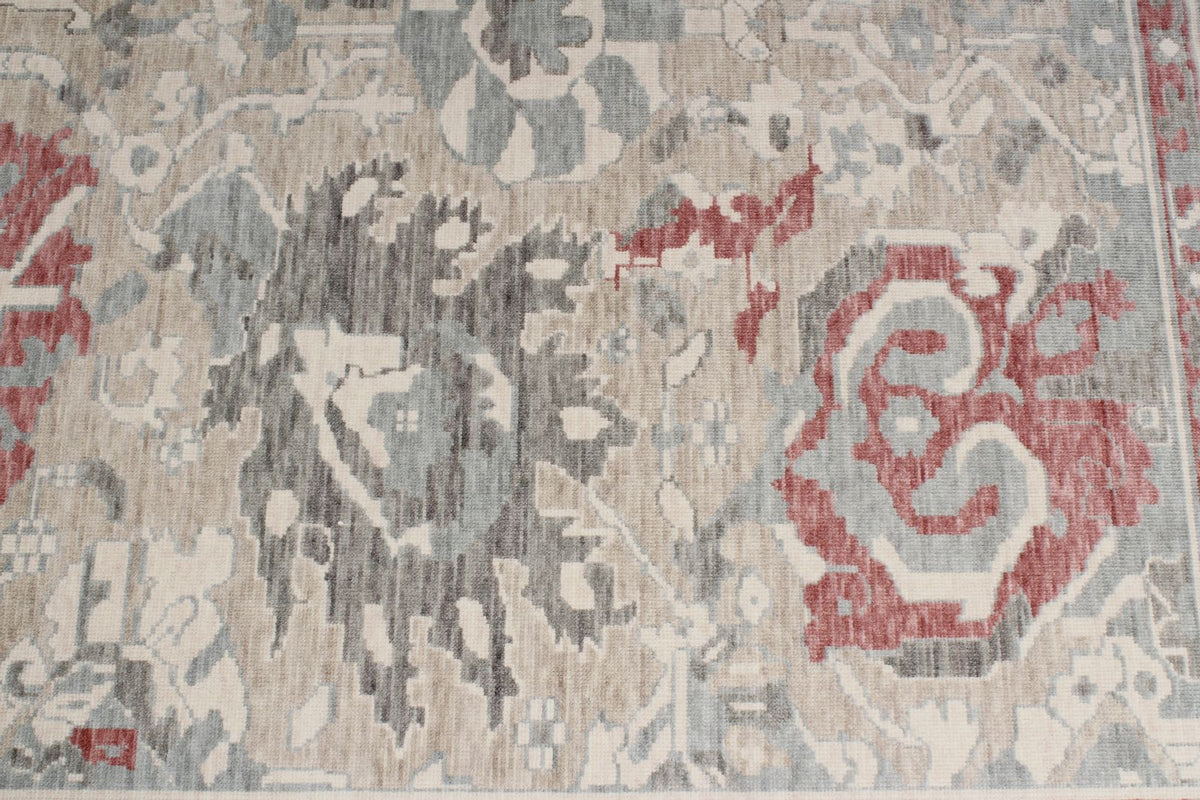 8x10 Ivory and Gray Turkish Traditional Rug