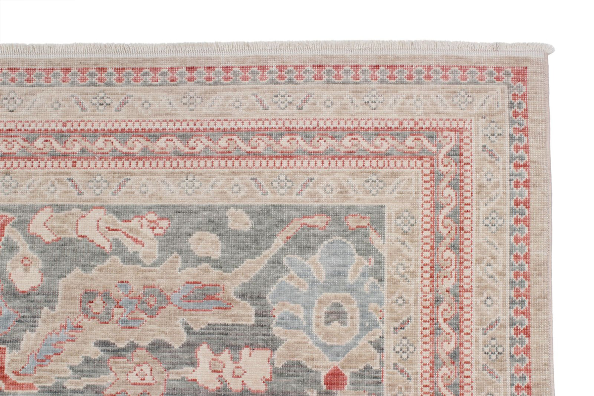 10x13 Beige and Gray Turkish Traditional Rug