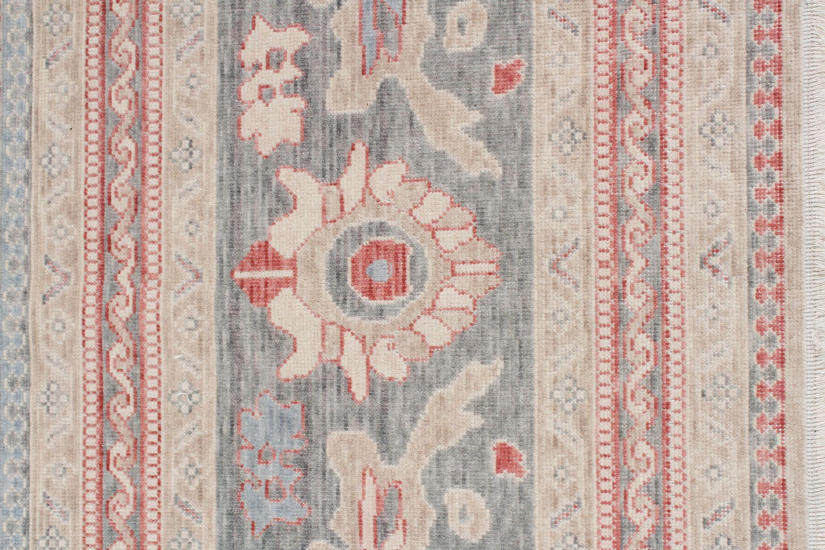 10x13 Beige and Gray Turkish Traditional Rug