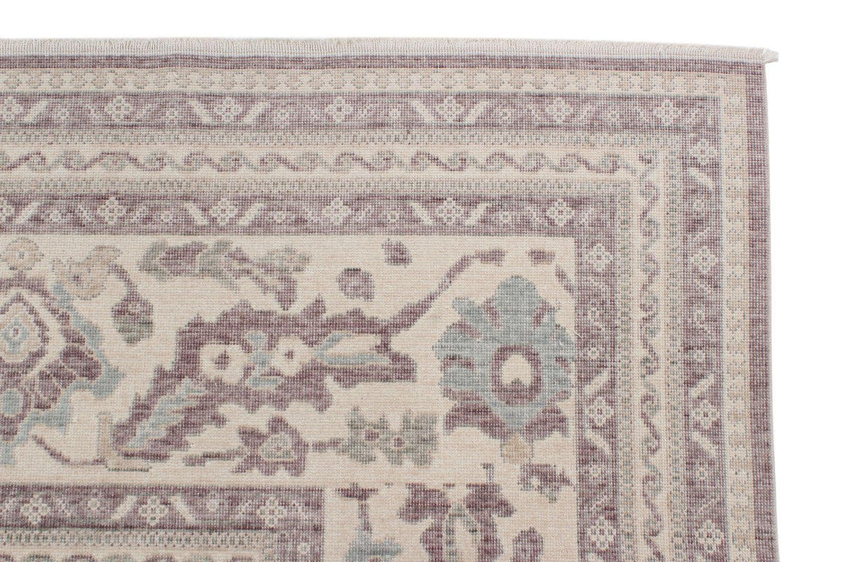 10x13 Purple and Ivory Turkish Traditional Rug