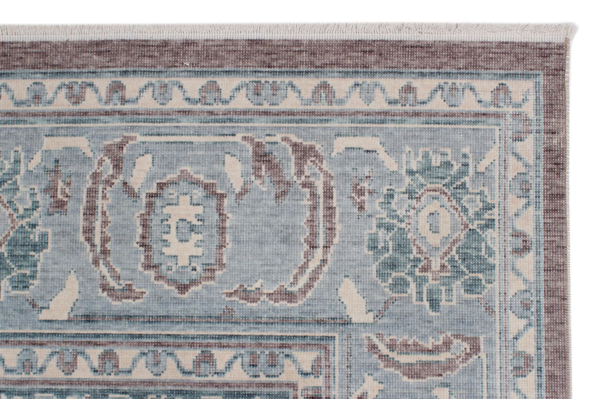 7x10 Purple and Blue Turkish Traditional Rug