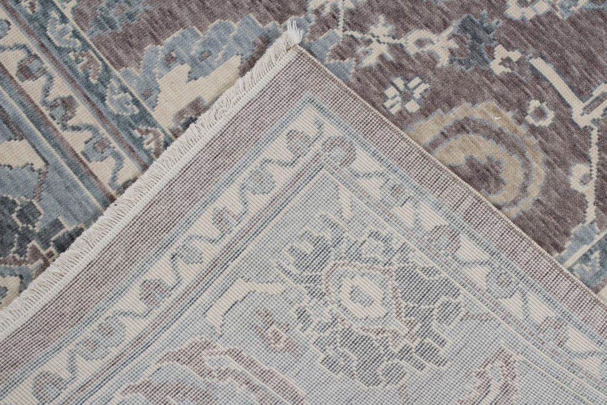 7x10 Purple and Blue Turkish Traditional Rug