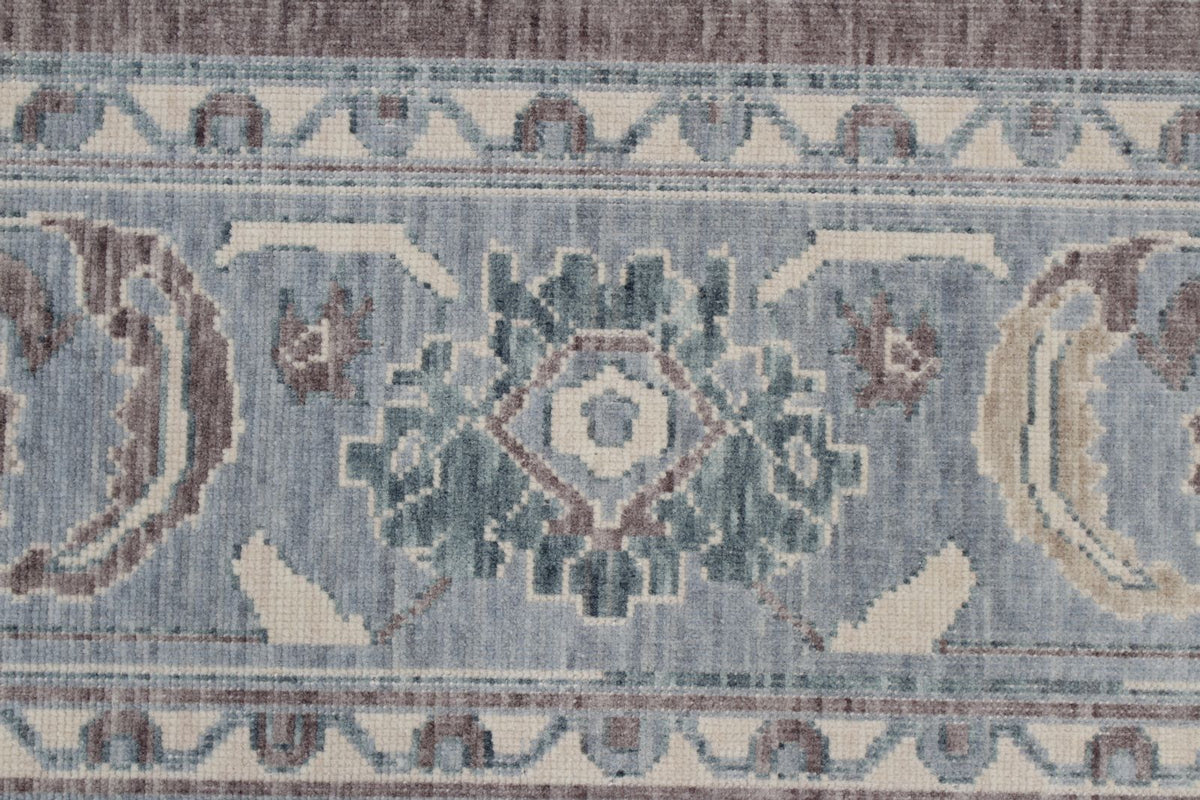 7x10 Purple and Blue Turkish Traditional Rug