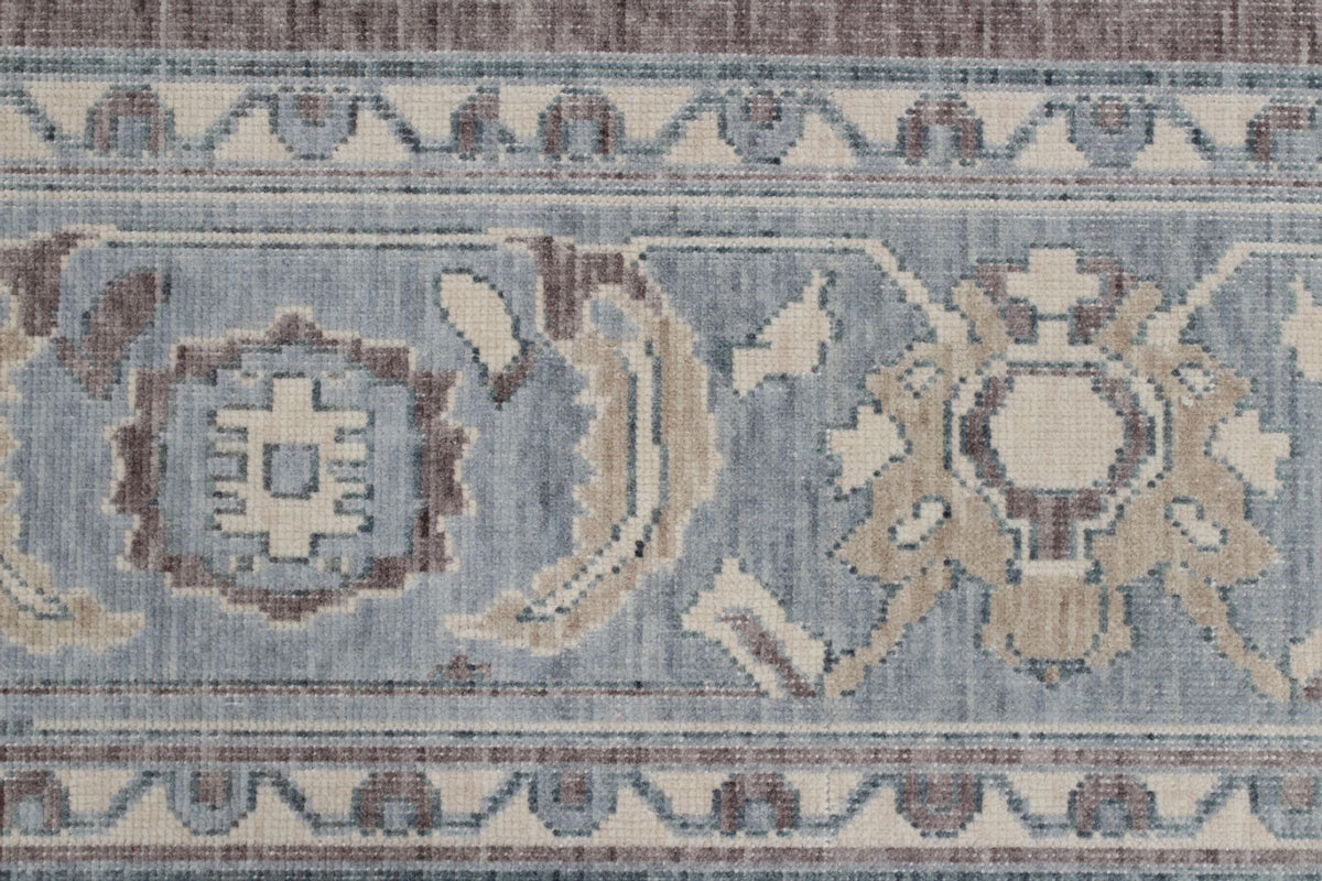 7x10 Purple and Blue Turkish Traditional Rug