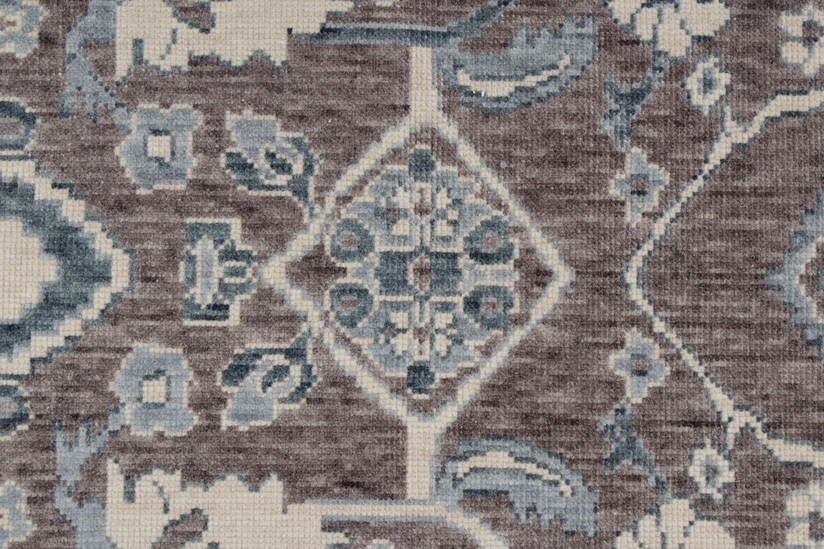 7x10 Purple and Blue Turkish Traditional Rug