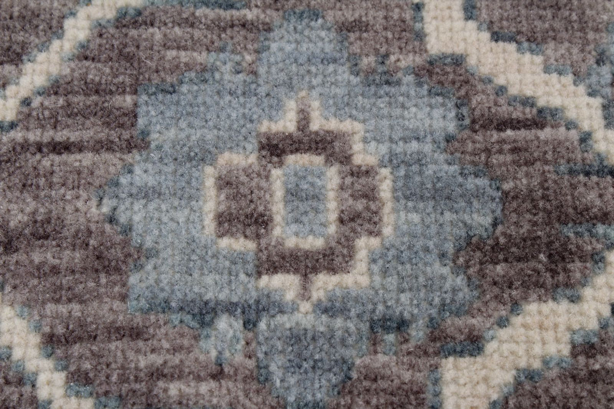 7x10 Purple and Blue Turkish Traditional Rug