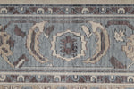 6x10 Ivory and Blue Turkish Traditional Rug