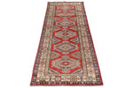 3x8 Red and Ivory Kazak Tribal Runner