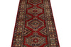 3x8 Red and Ivory Kazak Tribal Runner