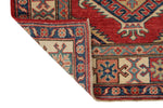 3x8 Red and Ivory Kazak Tribal Runner