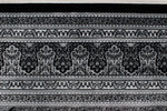 7x10 Black and Ivory Turkish Antep Rug