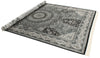 7x10 Black and Ivory Turkish Antep Rug