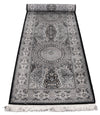 3x10 Black and Ivory Turkish Antep Runner