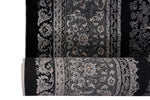 6x8 Black and Ivory Turkish Antep Rug