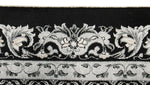 8x10 Black and Ivory Turkish Antep Rug