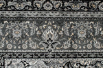 8x11 Black and Ivory Turkish Antep Rug