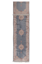 3x13 Blue and Ivory Turkish Antep Runner