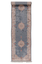 3x13 Blue and Ivory Turkish Antep Runner